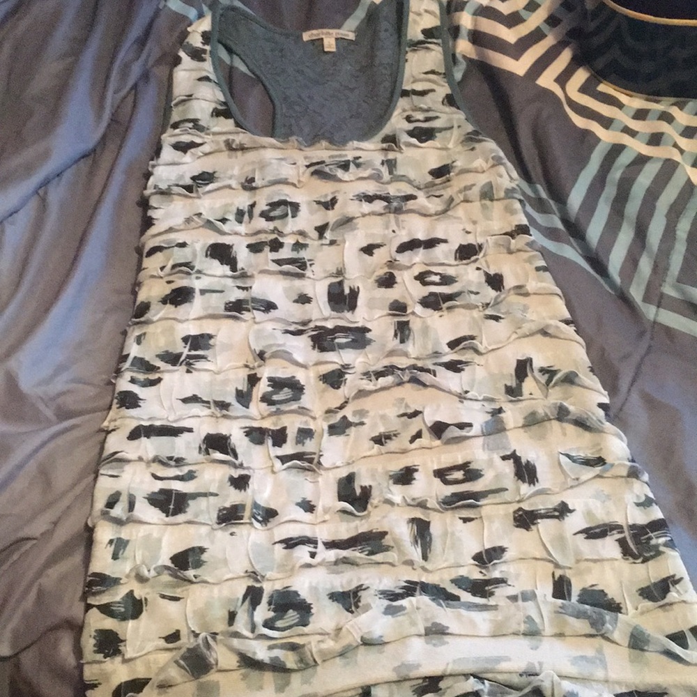 Lace/Ruffle tank top